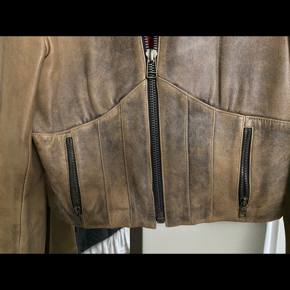 ๐AUTHENTIC VINTAGE GUESS genuine leather jacket - Picture 9 of 13